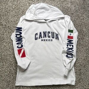 Cancun Mexico Hooded Long Sleeve Shirt Kids XL